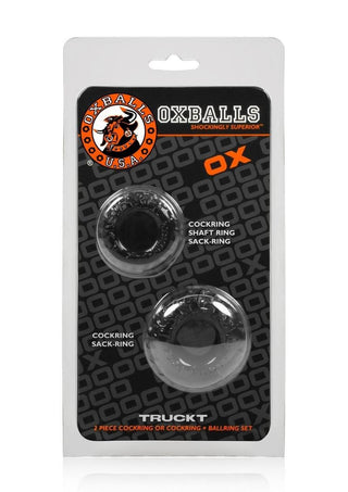 Oxballs - Truckt Cock Ring (2 Pack) - Clear