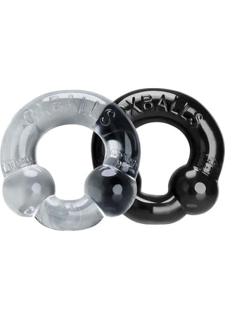 Oxballs - Ultraballs Cockring 2pk - Black And Police Blue