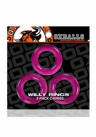 Oxballs Willy Rings Cock Rings (3 pack) - Clear