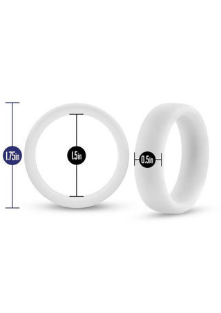 Performance Silicone Cock Ring - Blue