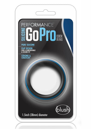 Performance Silicone Go Pro Cock Ring - Black
