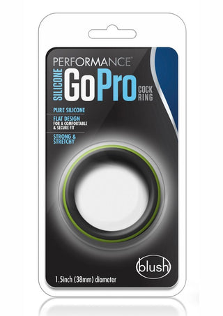 Performance Silicone Go Pro Cock Ring - Black