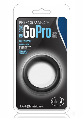 Performance Silicone Go Pro Cock Ring - Black/Green