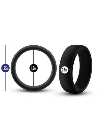 Performance Silicone Go Pro Cock Ring - Black/Gold