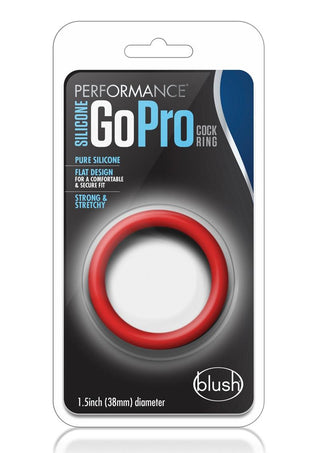 Performance Silicone Go Pro Cock Ring - Black/Green