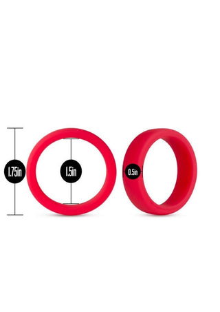 Performance Silicone Go Pro Cock Ring - Black/Blue