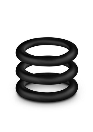 Performance VS2 Pure Premium Silicone Cock Rings - Small - Black