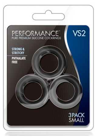 Performance VS2 Pure Premium Silicone Cock Rings - Small - White