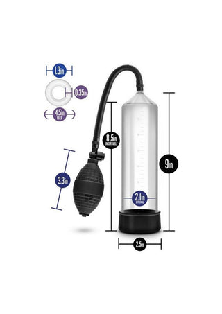 Performance VX101 Male Enhancement Penis Pump 9.5in - Clear