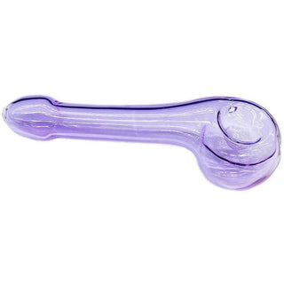 Pipe - 6" Purple Tube Penis Hand Pipe Spoon - Circus of Books