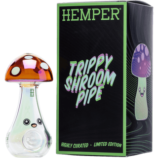 Pipe - HEMPER - Trippy Shroom Mushroom Pipe - Circus of Books