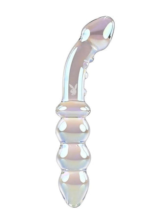 Playboy Jewels Iridescent Glass Double-Ended Dildo