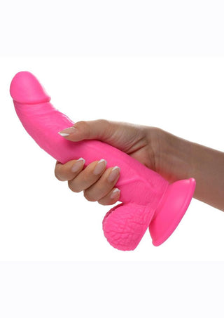 Pop Peckers 6.5" Dildo with Balls and Suction Cup