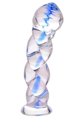 Prisms Soma Twisted Glass 5.75in Dildo - Clear