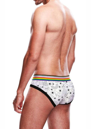 Prowler RED Pride Love and Peace 3 Rainbow Men's Brief