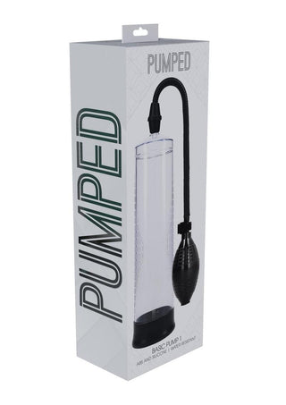 Pumped Basic Pump 1 Water Resistant Silicone Penis Pump - Black