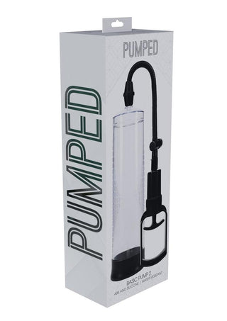 Pumped Basic Pump 2 Water Resistant Silicone Penis Pump - Black