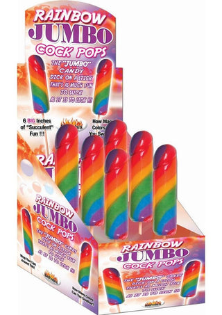 Rainbow Jumbo Cock Pops