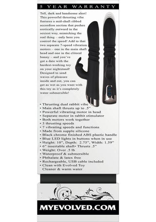 Evolved Rapid Rabbit Thrusting Dual Rabbit Vibrator