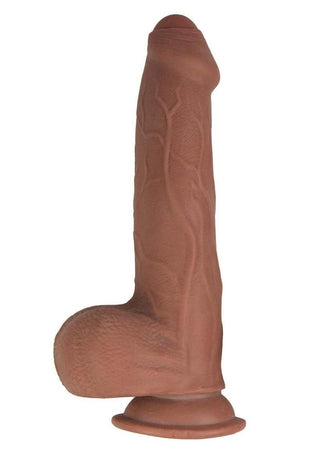 Realcocks Dual Layered Uncut Slider Fat Dick Dildo 9in - Vanilla