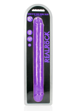 RealRock - Double Dong Glow in the Dark Dildo 15"