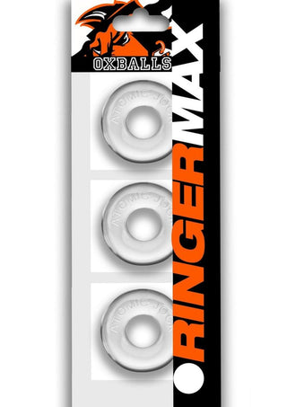 Ringer Max Cock Ring (3 Pack) - Black