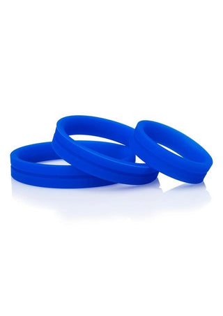 RingO Pro x3 Silicone Cock Rings Set Waterproof - Black (3 piece pack)