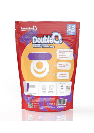 Screaming O 4B DoubleO 6 Couples Ring - Strawberry