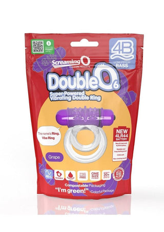 Screaming O 4B DoubleO 6 Couples Ring - Strawberry