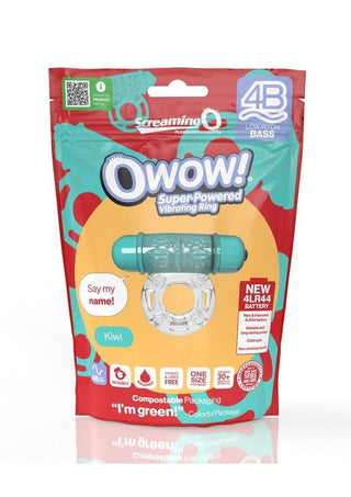 Screaming O 4B O Wow Vibrating Ring - Blueberry