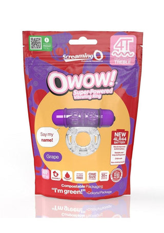 Screaming O 4T O Wow Vibrating Ring - Kiwi