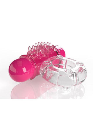 Screaming O 4T O Wow Vibrating Ring - Blueberry