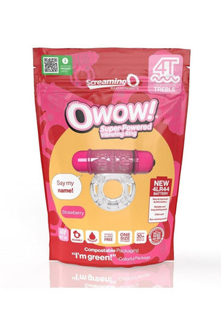 Screaming O 4T O Wow Vibrating Ring - Blueberry