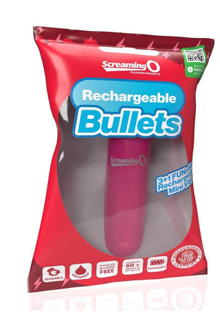 Screaming O Rechargeable Bullets - Silver