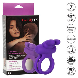 Silicone Rechargeable Dual Rockin Rabbit®