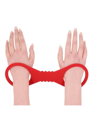 Sex & Mischief Amor Silicone Cuffs - Small - Red