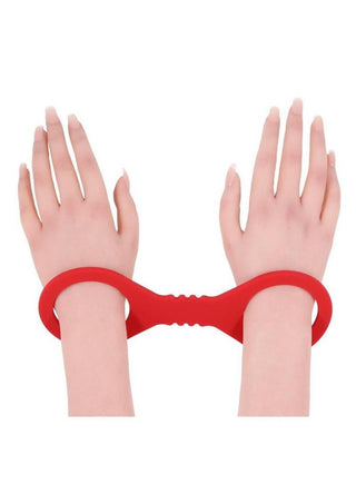 Sex & Mischief Amor Silicone Cuffs - Small - Red