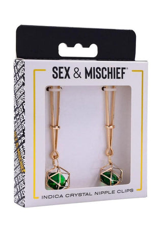 Sex and Mischief Indica Crystal Nipple Clips