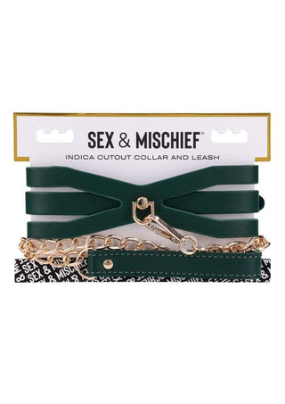 Sex and Mischief Indica Cutout Collar and Leash