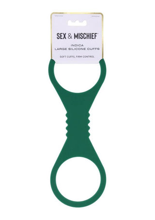 Sex & Mischief Indica Silicone Cuffs - Small - Green
