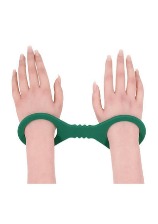Sex & Mischief Indica Silicone Cuffs - Large - Green
