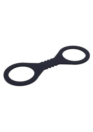 Sex and Mischief Shadow Silicone Cuffs - Black - Small