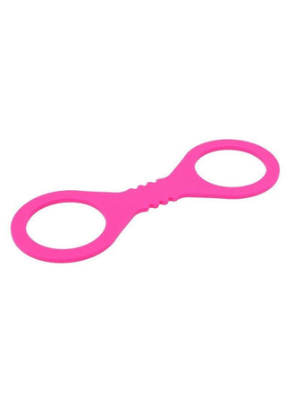 Sex & Mischief Silicone Cuffs - Small - Hot Pink