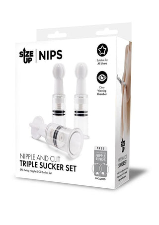 Size Up Nipple and Clit Triple Sucker