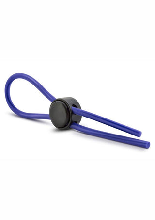 Stay Hard Silicone Loop Cock Ring Adjustable Cock Tie - Black