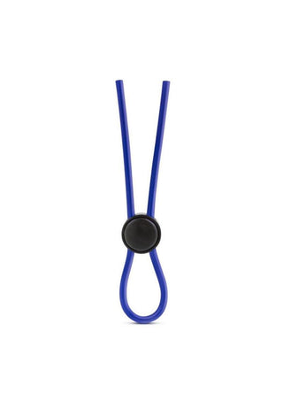 Stay Hard Silicone Loop Cock Ring Adjustable Cock Tie - Black