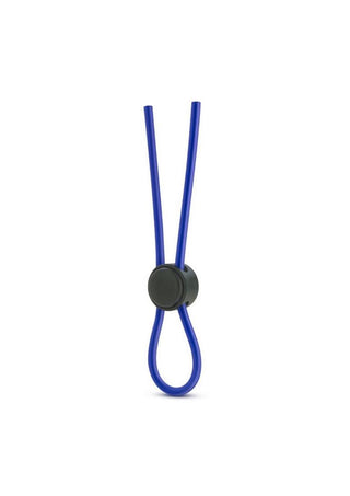 Stay Hard Silicone Loop Cock Ring Adjustable Cock Tie - Black