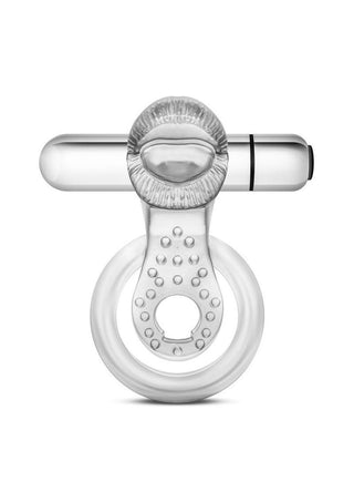 Stay Hard Vibrating Tongue Ring - Blue