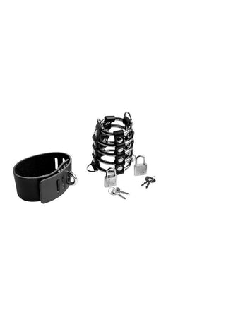 Strict Gates of Hell Chastity Device - Black