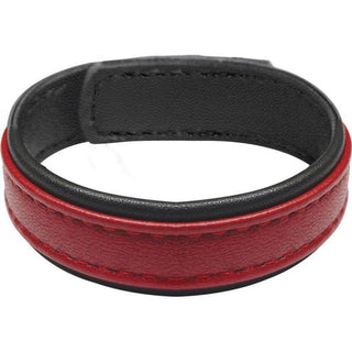 Strict Leather - Cock Gear Velcro Leather Cock Ring - Red - Circus of Books